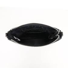 Bolsa Transversal Santa Lolla Preta Metalizada Escamas