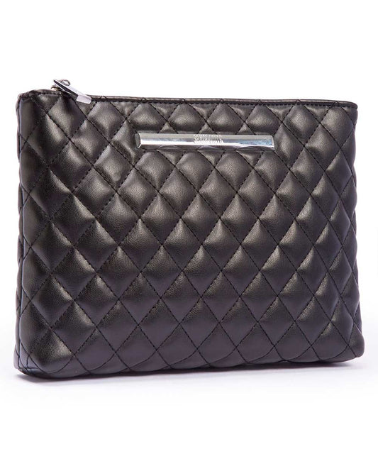 Bolsa Transversal Santa Lolla Preta Soft Matelassê