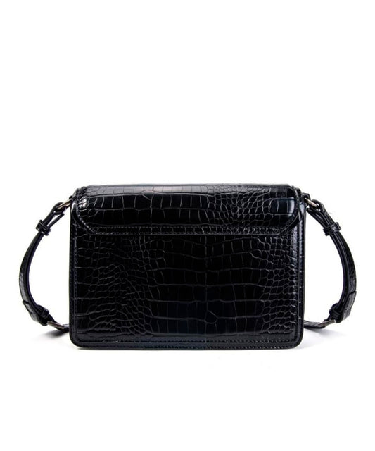 Bolsa Transversal Santa Lolla Preto Brilho