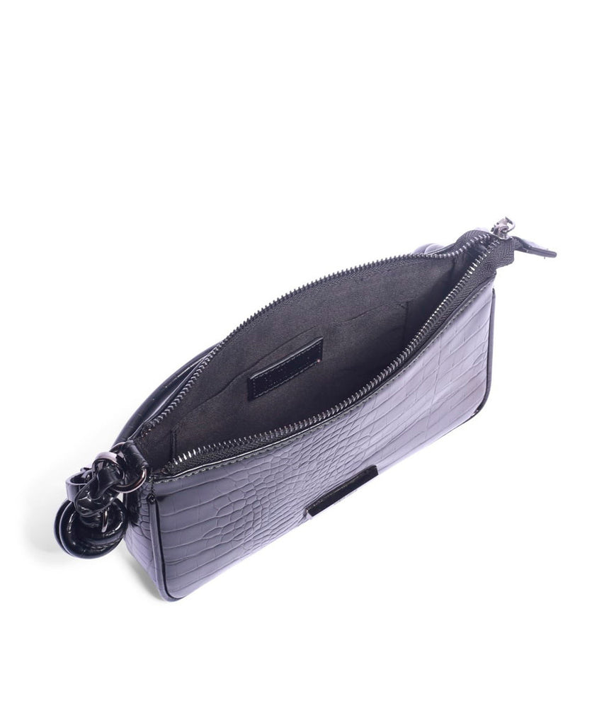 Bolsa Transversal Santa Lolla Preto Brilho