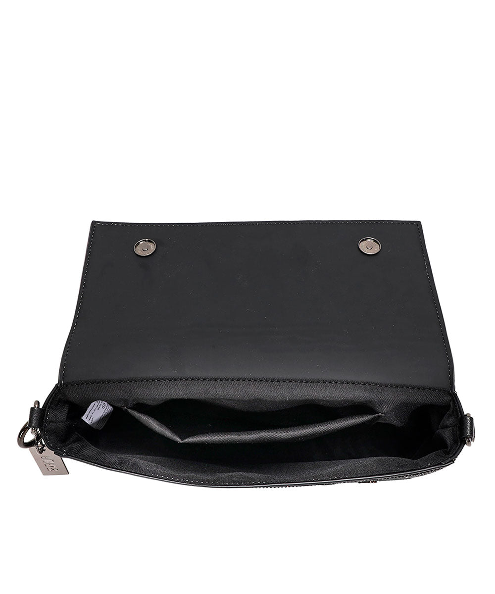 Bolsa Transversal Santa Lolla Preto Brilho
