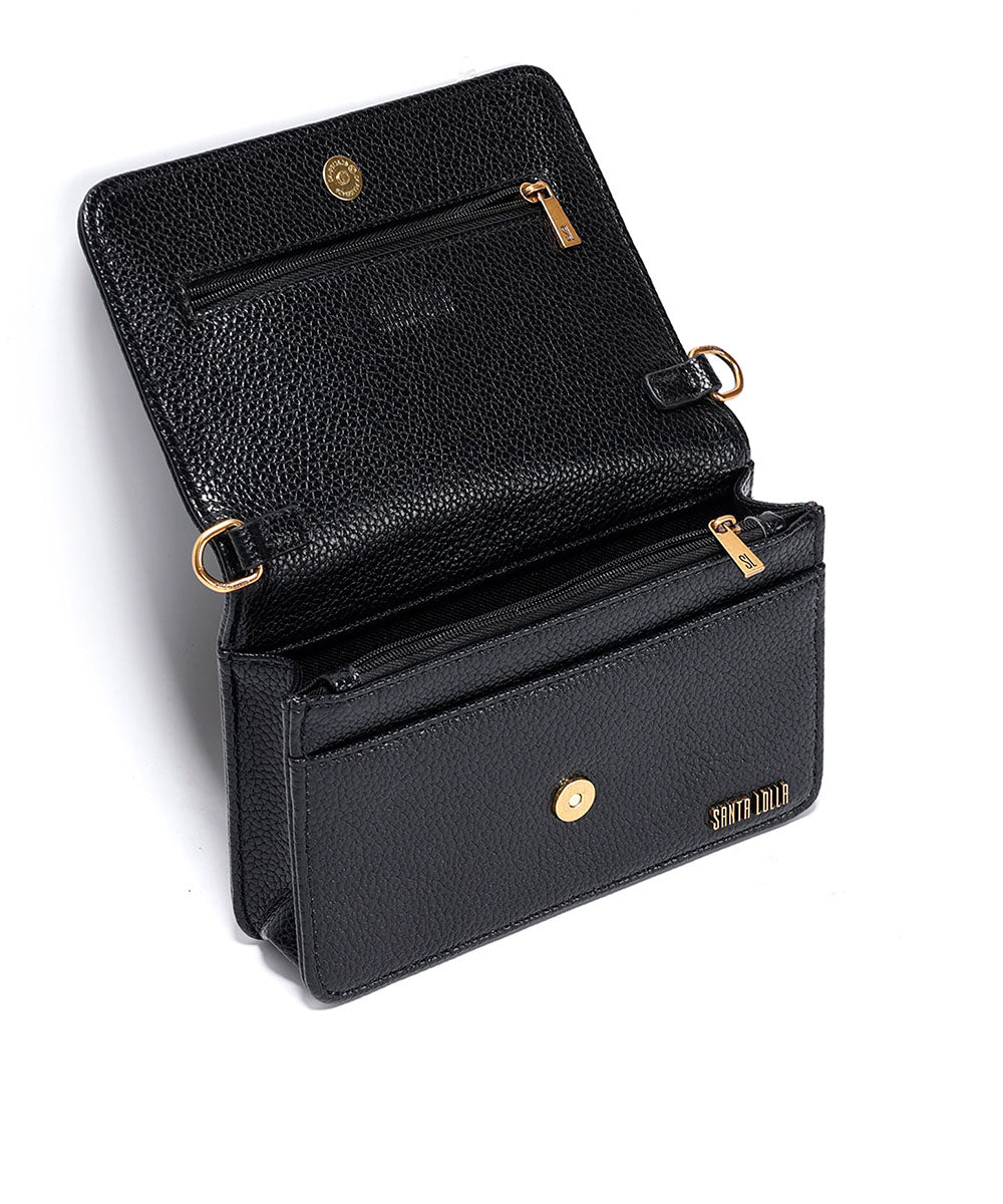 Bolsa Transversal Santa Lolla Preto Correntes