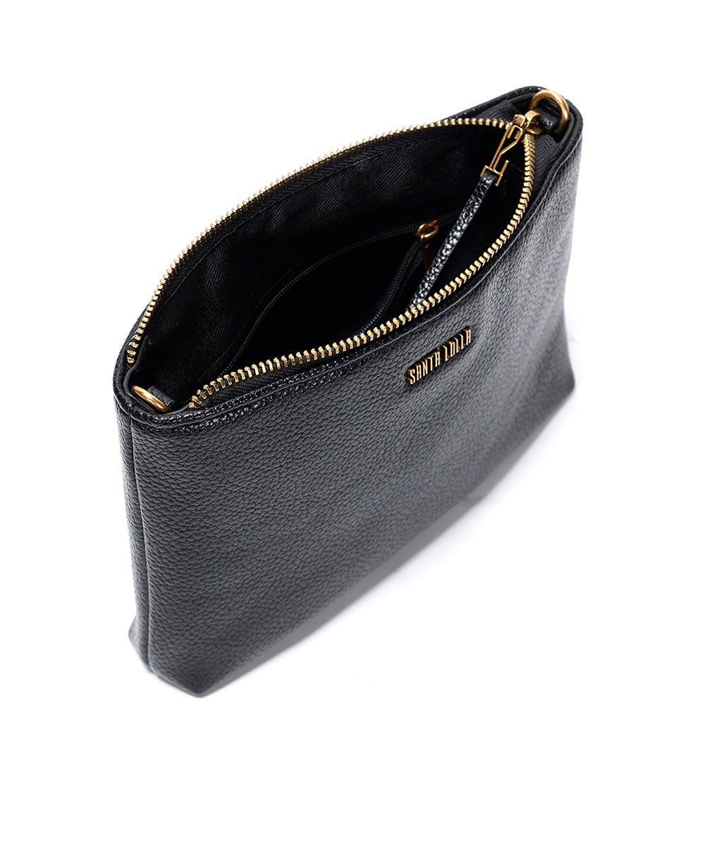 Bolsa Transversal Santa Lolla Preto Correntes