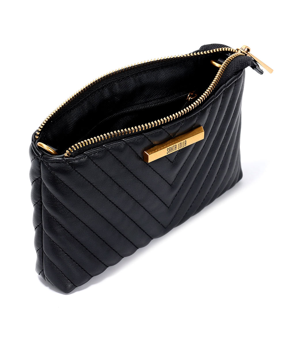 Bolsa Transversal Santa Lolla Preto Matelassê