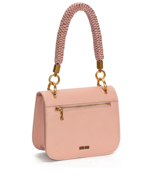 Bolsa Transversal Santa Lolla Rosa Alça Trançada