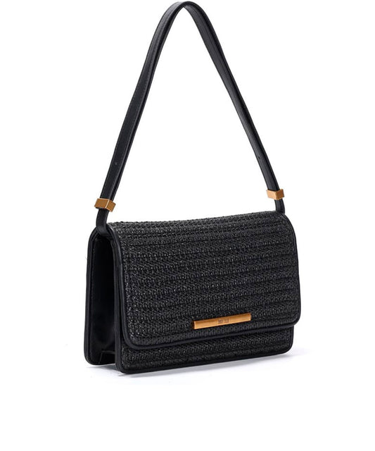 Bolsa Transversal Santa Lolla Tramado Preto