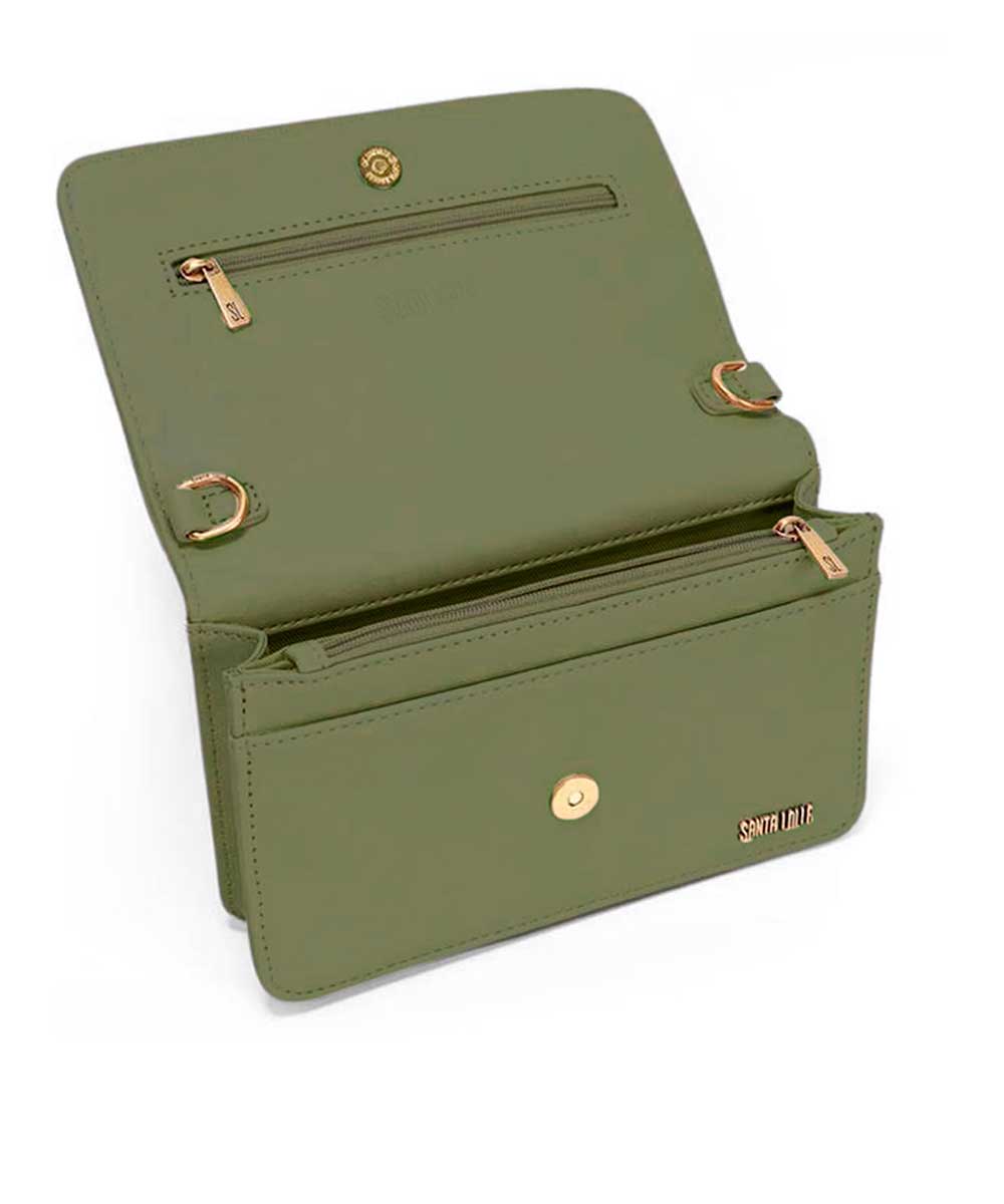 Bolsa Transversal Santa Lolla Verde Correntes