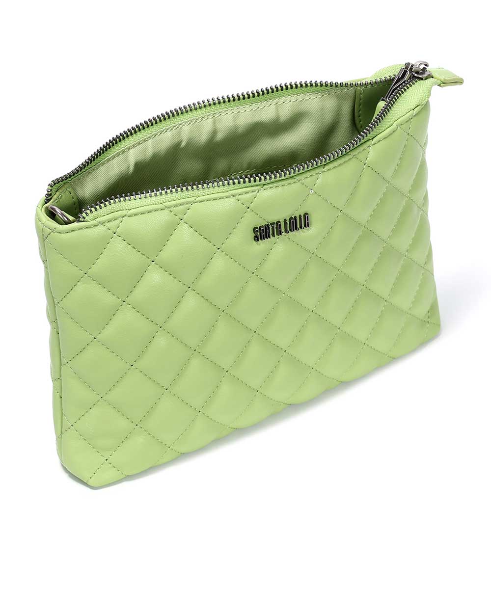 Bolsa Transversal Santa Lolla Verde Matelassê