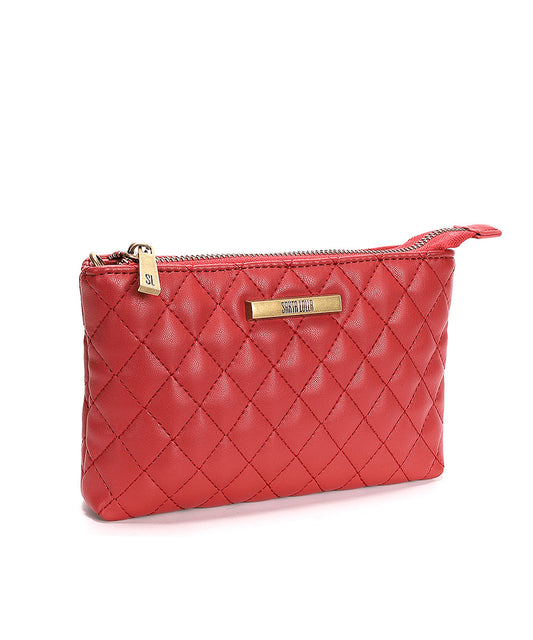 Bolsa Transversal Santa Lolla Vermelho Chilli Matelassê
