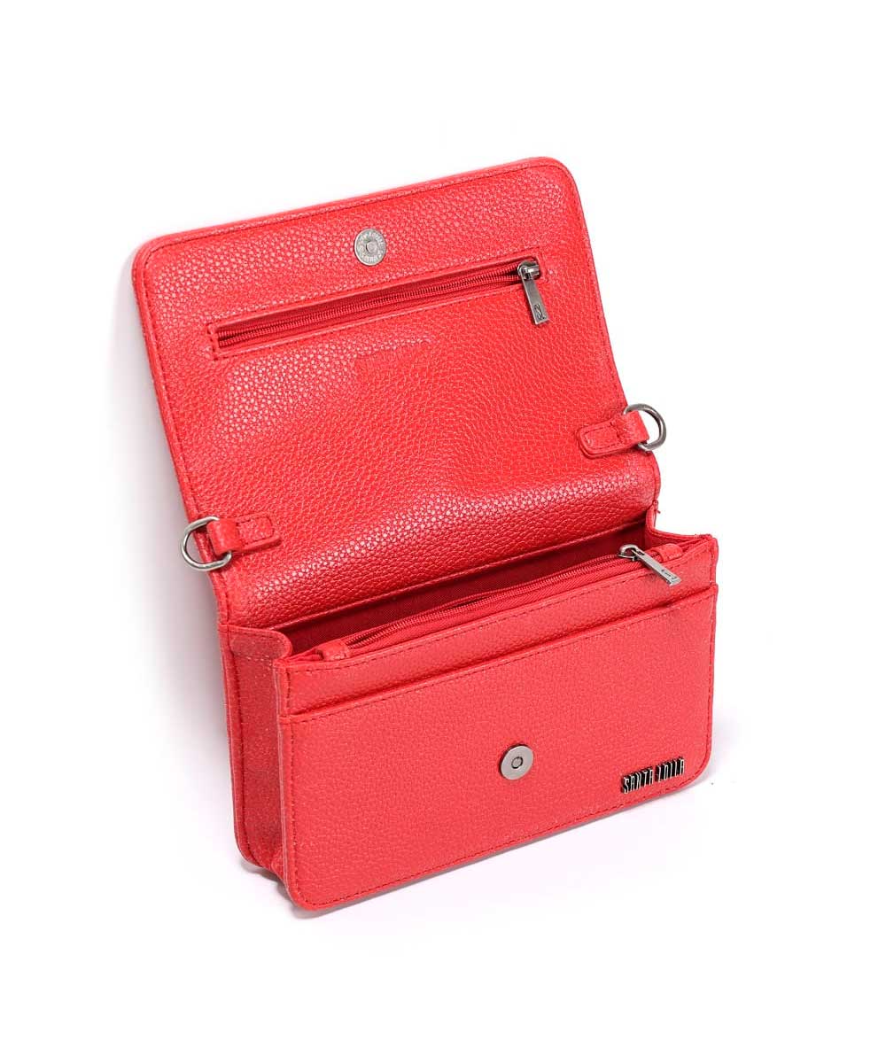 Bolsa Transversal Santa Lolla Vermelho Correntes