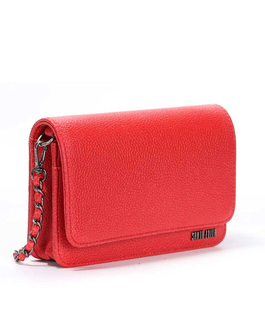 Bolsa Transversal Santa Lolla Vermelho Correntes