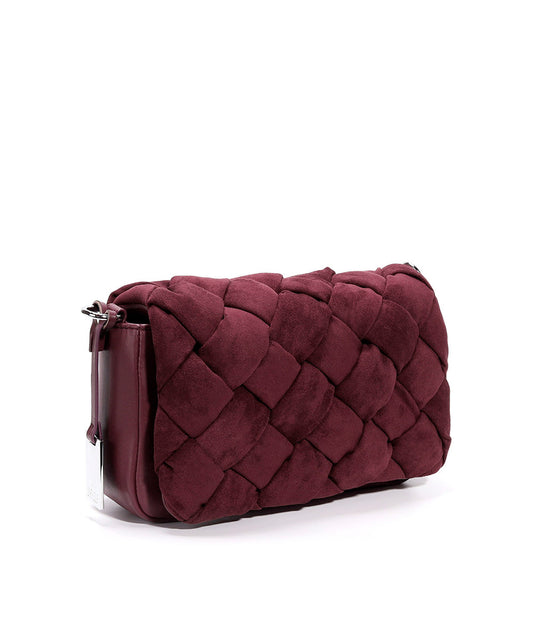 Bolsa Transversal Santa Lolla Vinho Camurça Tramada