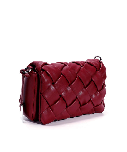 Bolsa Transversal Santa Lolla Vinho Soft Tramada