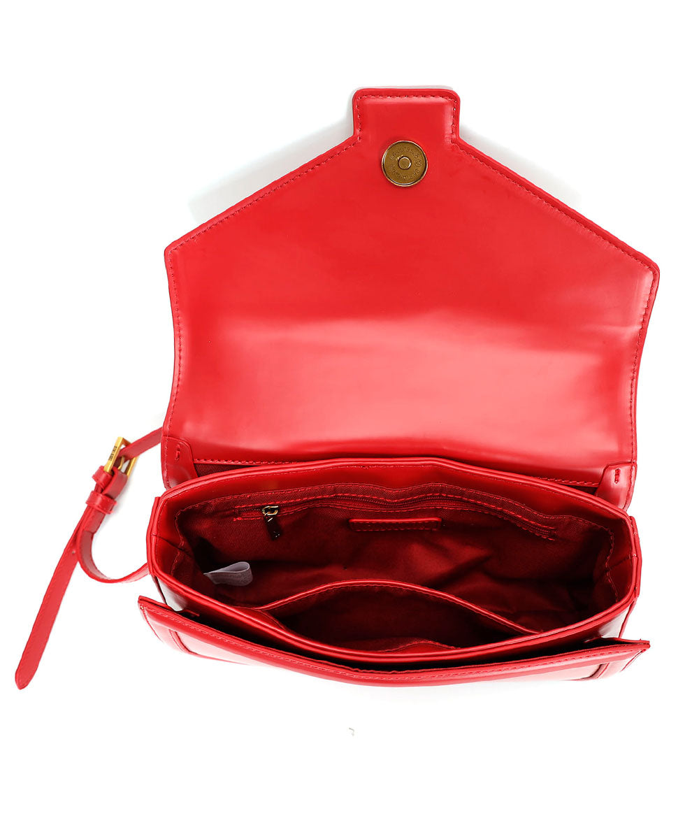Bolsa Transversal Vermelho Box Correntes
