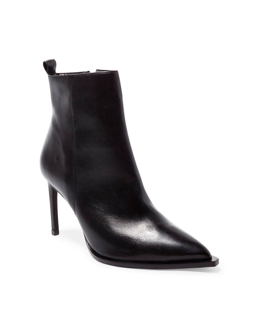 Bota Cano Curto Santa Lolla Preta Couro Salto Fino