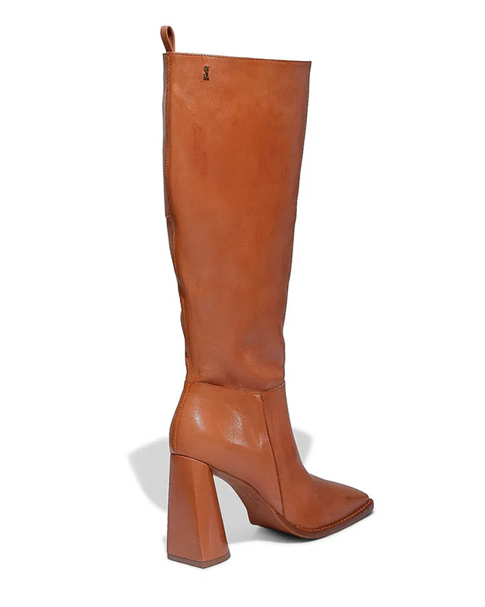 Bota Santa Lolla Cano Alto Couro Tan