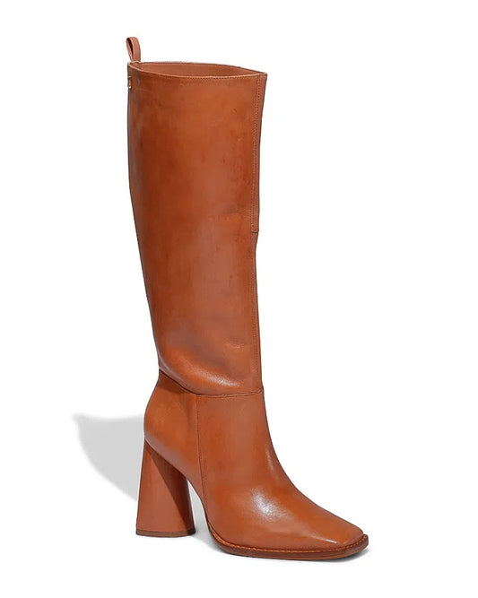 Bota Santa Lolla Cano Alto Couro Tan