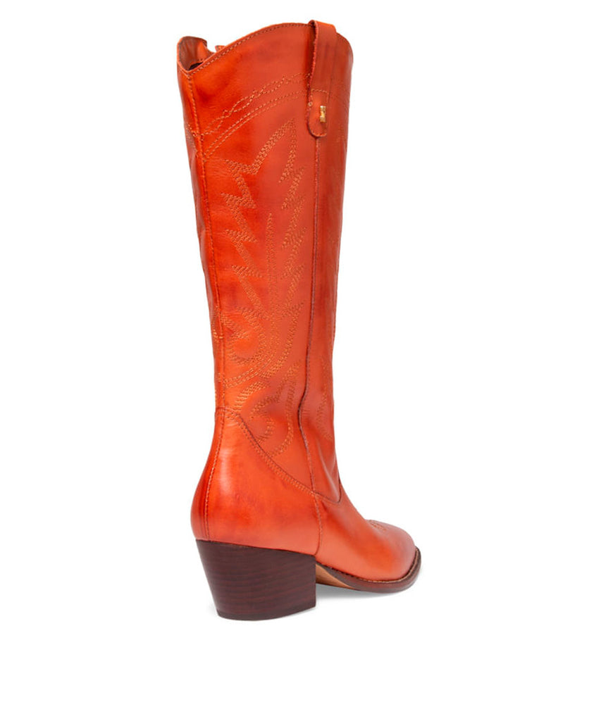 Bota Santa Lolla Caramelo Cano Alto Salto Bloco