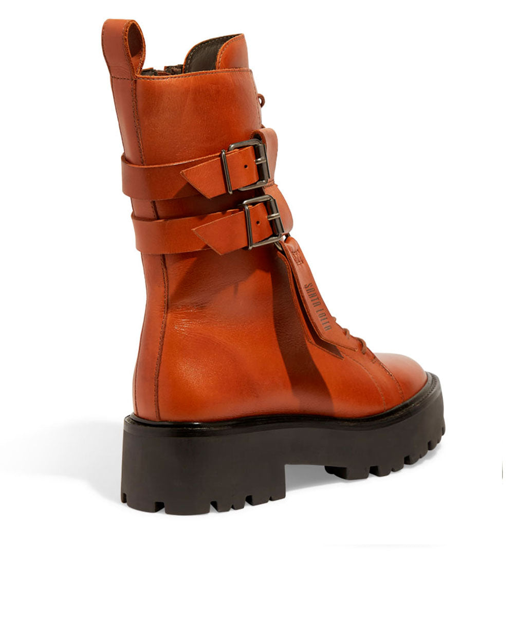 Bota Santa Lolla Marrom Tratorada Cano Médio