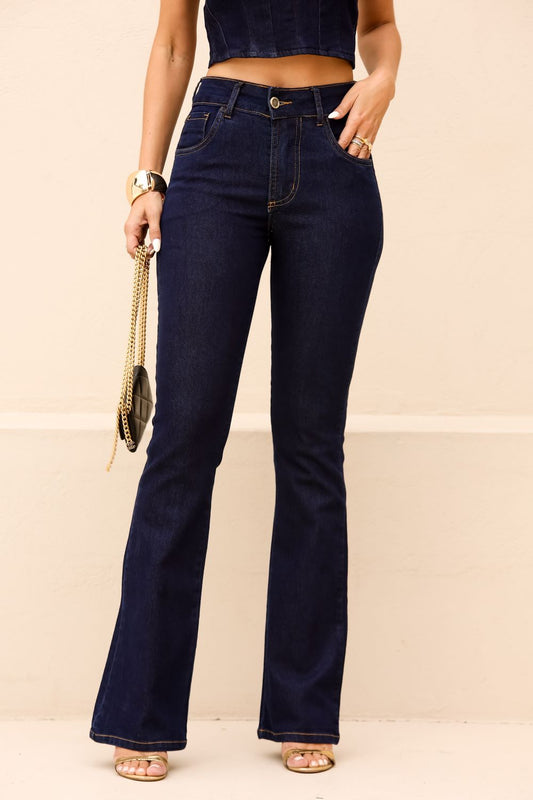 Calca Boot Cut Jeans Jeans Frysaide
