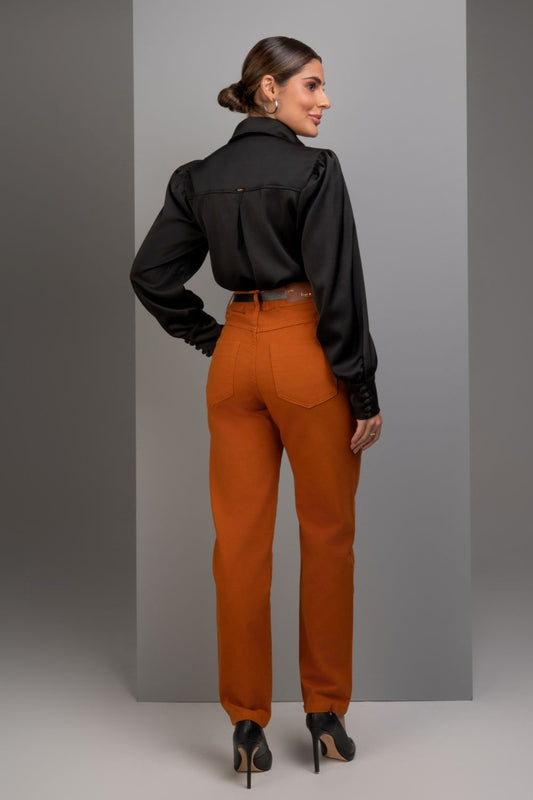 Calça Mom Frysaide Terracota