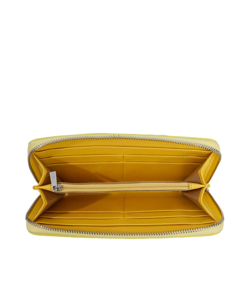 Carteira Grande Santa Lolla Limão Matelassê