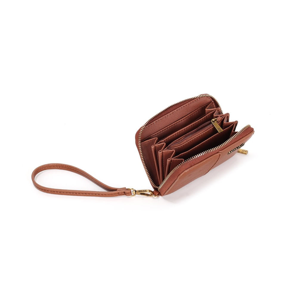 Carteira Marrom Alça De Mão Santa Lolla