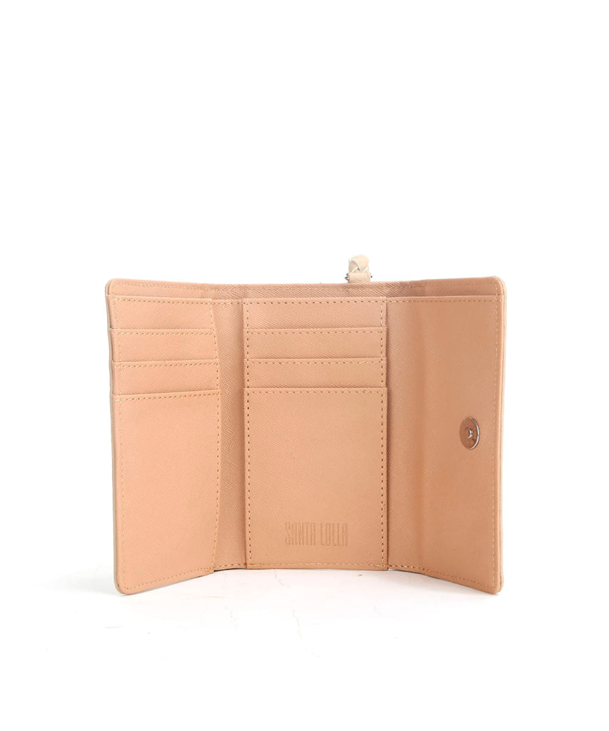 Carteira Pequena Santa Lolla Areia Alça Mão