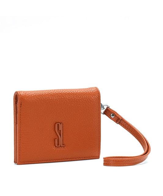 Carteira Pequena Santa Lolla Caramelo Alça Mão