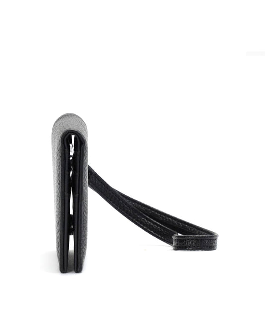 Carteira Pequena Santa Lolla Preta Alça Mão