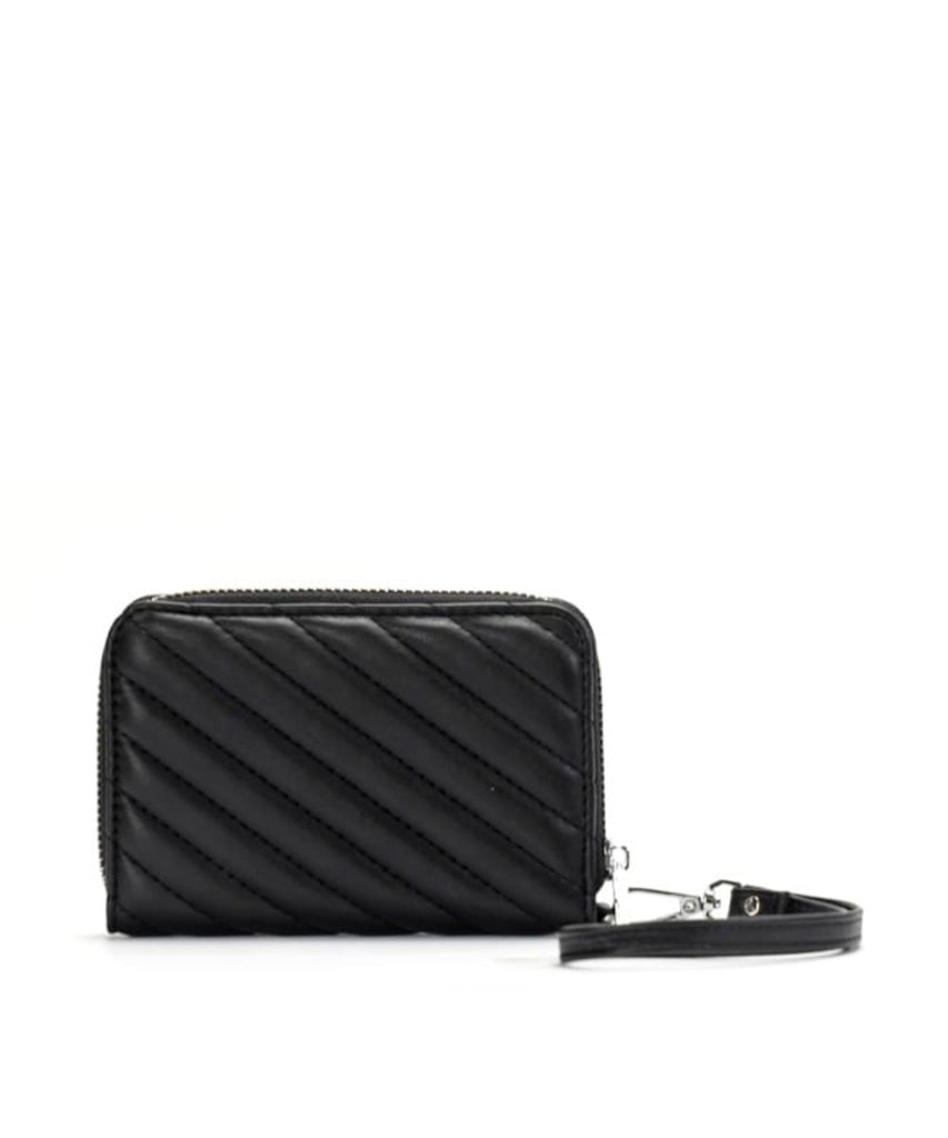 Carteira Pequena Santa Lolla Preta Soft Matelassê