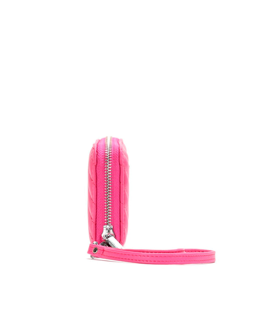 Carteira Pequena Santa Lolla Rosa Hibisco Soft Matelassê