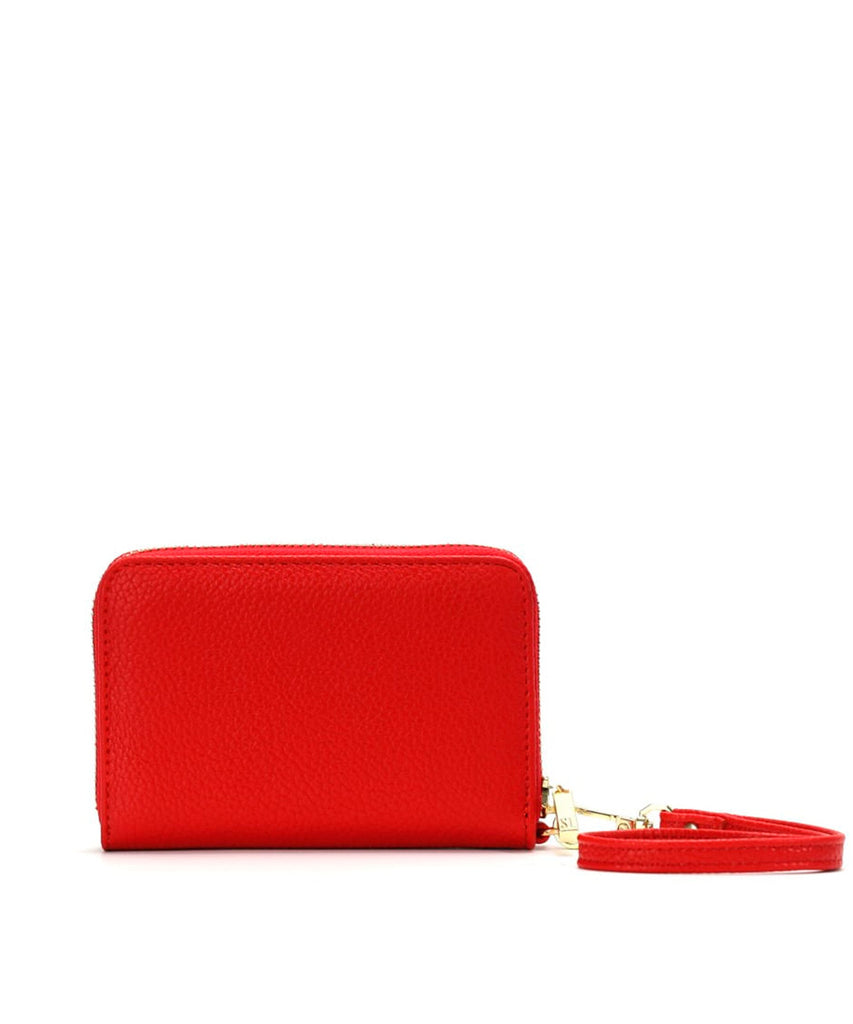 Carteira Pequena Santa Lolla Vermelho Chilli Alça Mão