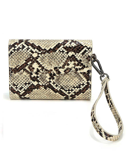 Carteira Pequeno Santa Lolla Cobra Alça Mão