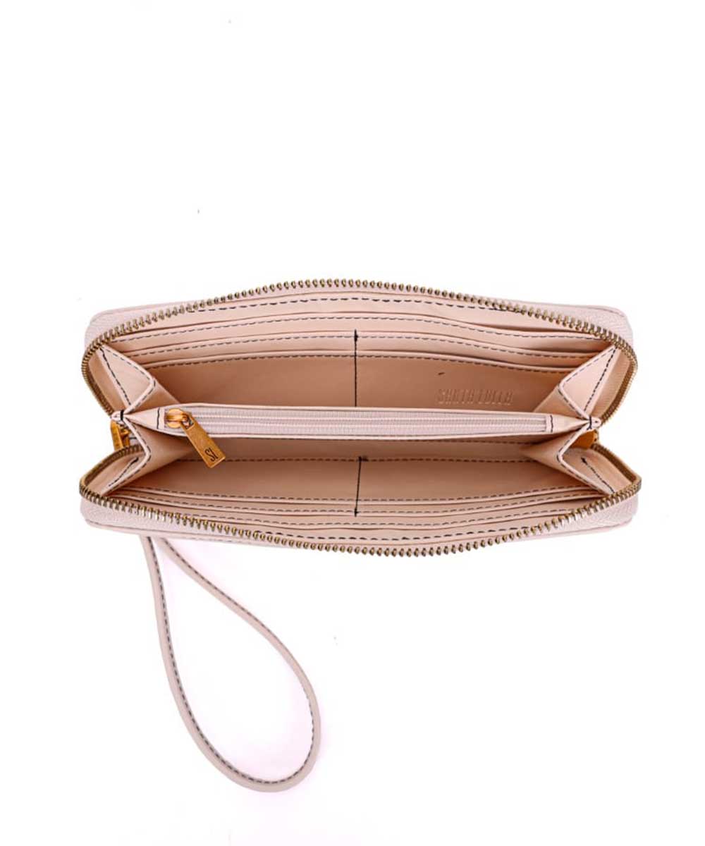 Carteira Santa Lolla Off White Alça Mão