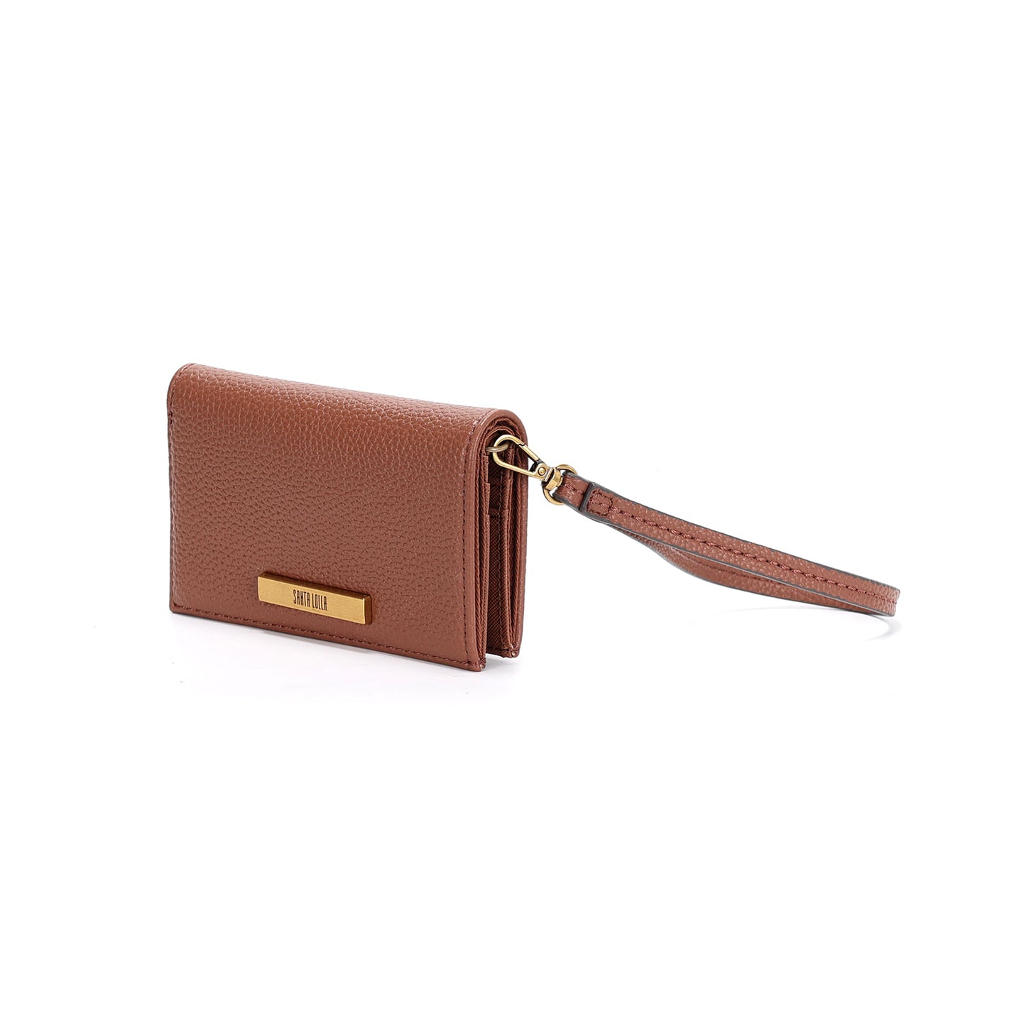 Carteira Santa Lolla Pequena Marrom Alça De Mão