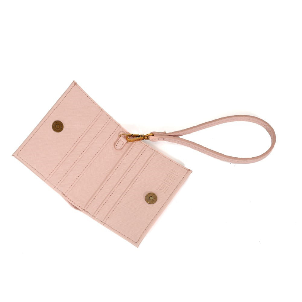 Carteira Santa Lolla Rosa Claro Alça De Mão