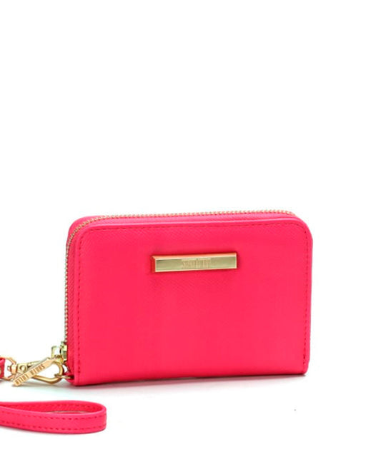 Carteira Santa Lolla Rosa Neon Alça Mão