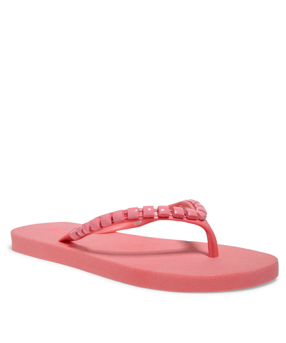 Chinelo Flip Flip Santa Lolla Rosa Bloom Miçangas