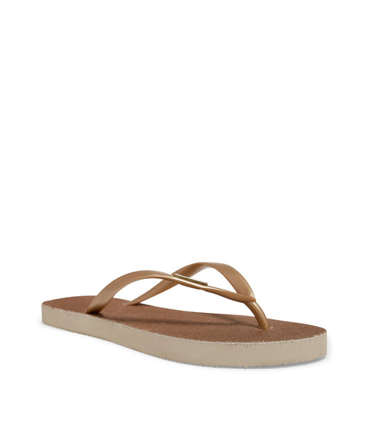 Chinelo Flip Flop Dourado Brilho