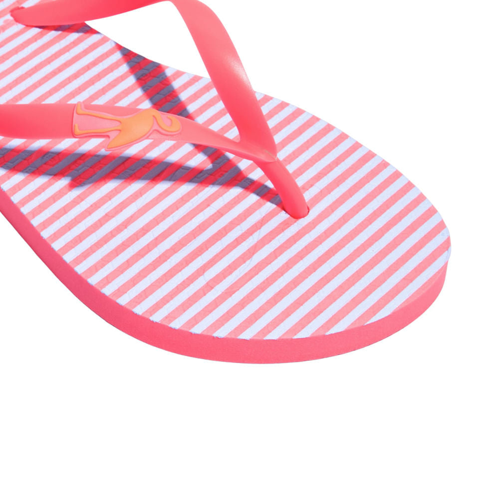 Chinelo Flip Flop Rosa Estampado Santa Lolla Borracha