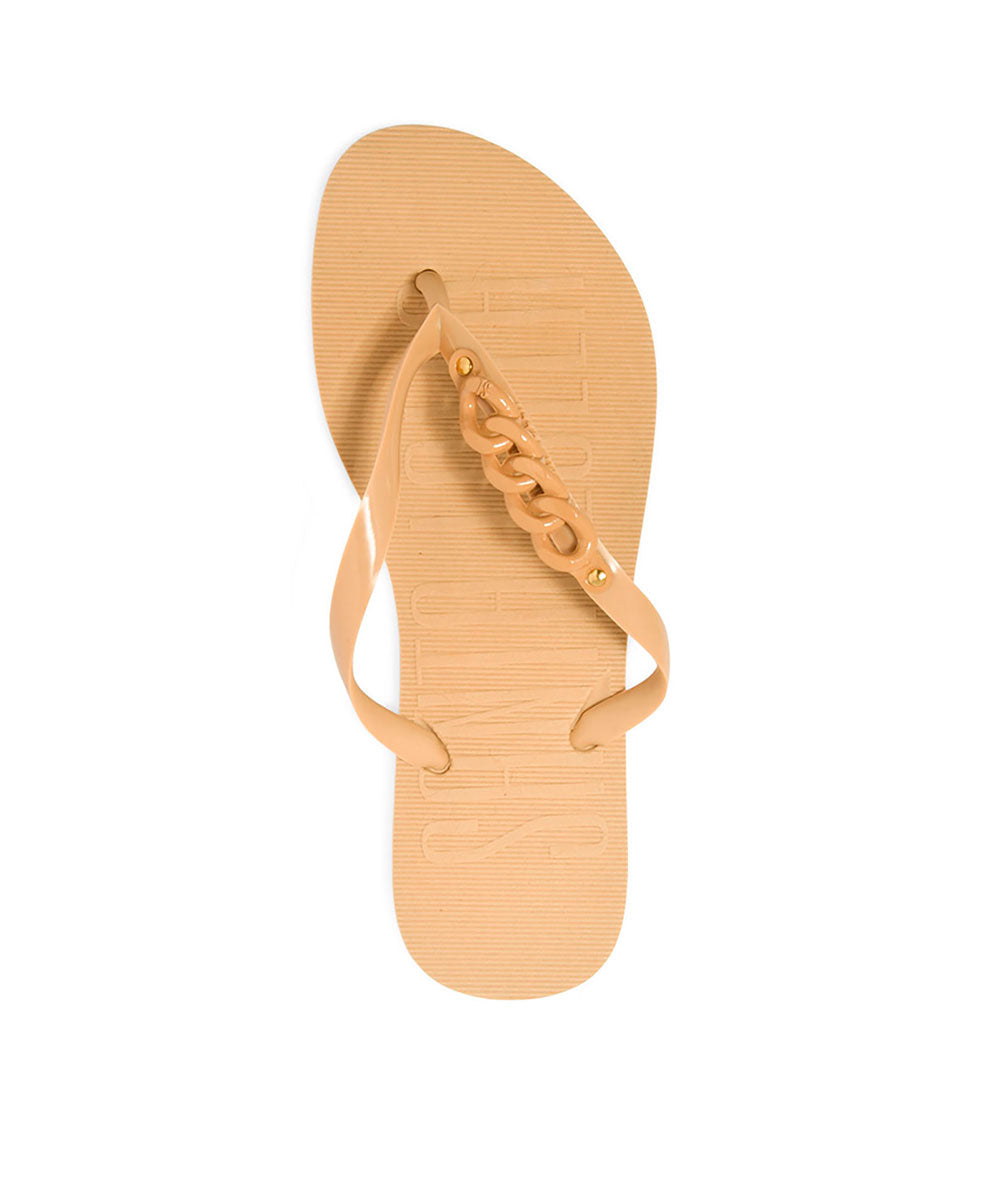 Chinelo Flip Flop Santa Lolla Amêndoa Correntes