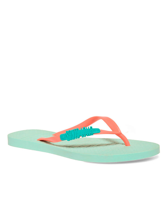 Chinelo Flip Flop Santa Lolla Azul Tiras Laranja