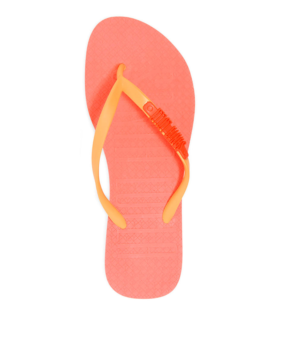 Chinelo Flip Flop Santa Lolla Rosa Tiras Laranja