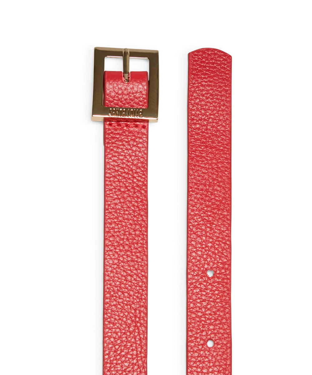 Cinto Santa Lolla Vermelho Couro Floater