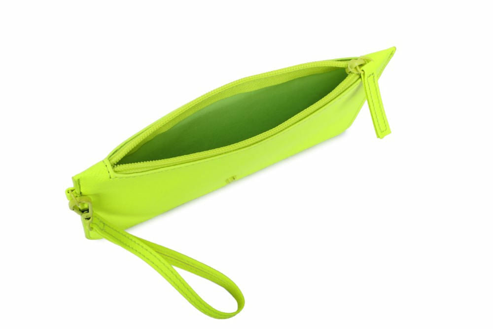 Clutch Santa Lolla Amarelo Neon Alça Mão