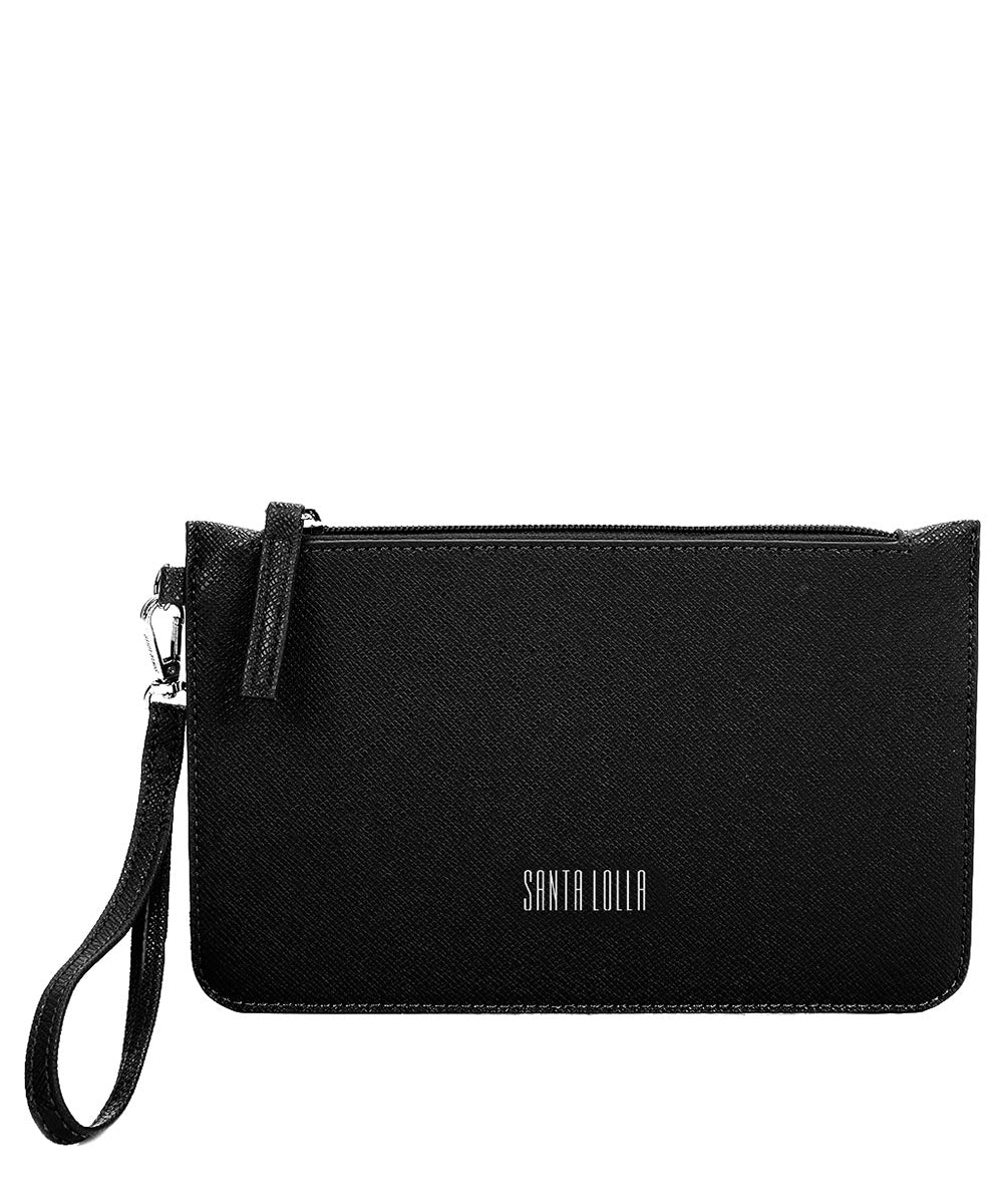 Clutch Santa Lolla Preta Texturizada