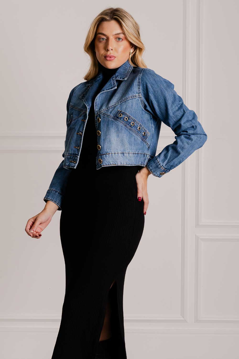 Jaqueta Jeans Botões Frysaide