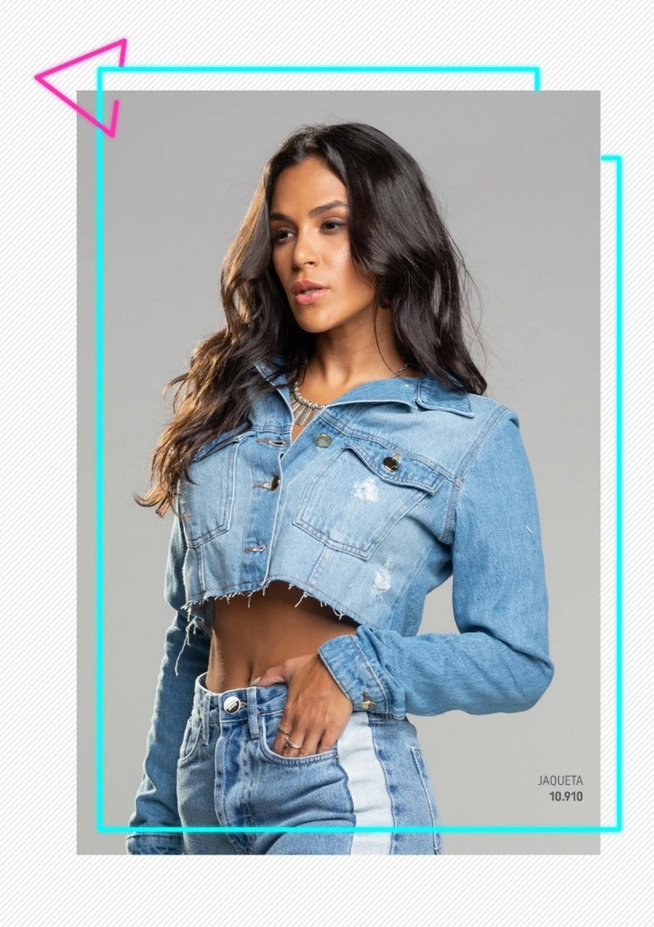 Jaqueta Lottus Jeans Clara Curta