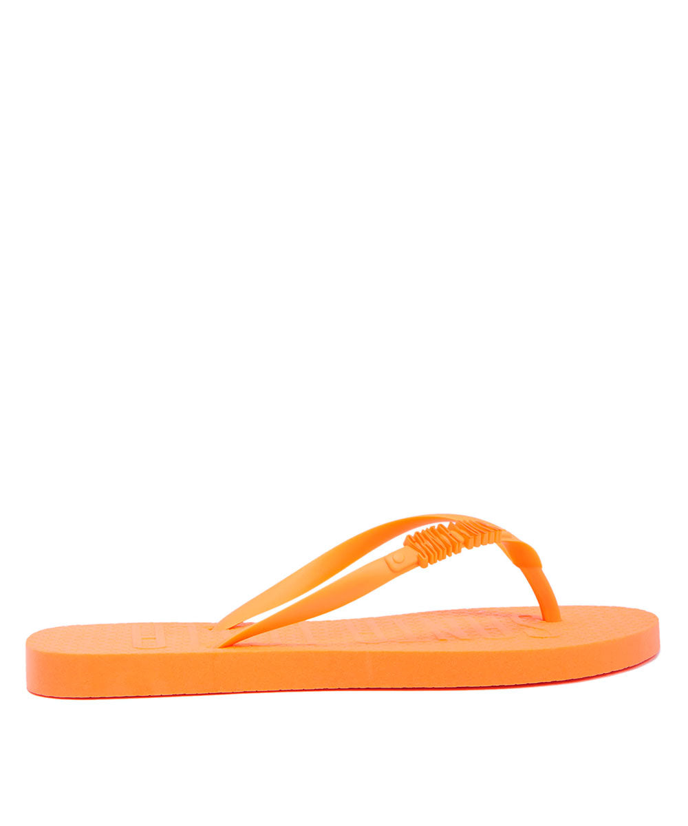 Kit Chinelo Flip Flop Santa Lolla Laranja Neon